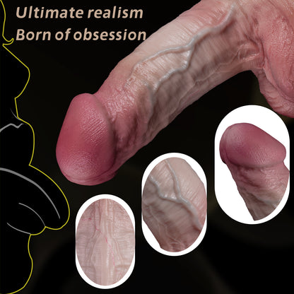 Premium Silicone Dildo – Dual-Density Design & Natural Skin Texture | SilikonLust