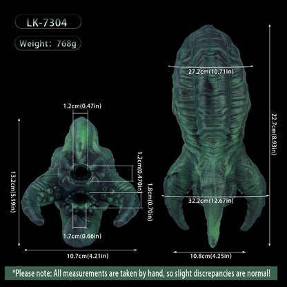 Pocket Pussy Alien Design – Außergewöhnlicher Tentakel Masturbator aus Platin-Silikon für einzigartige Solo-Momente