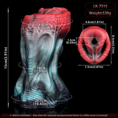 Monster Masturbator – Alien Texture in Blue & Red | SilikonLust
