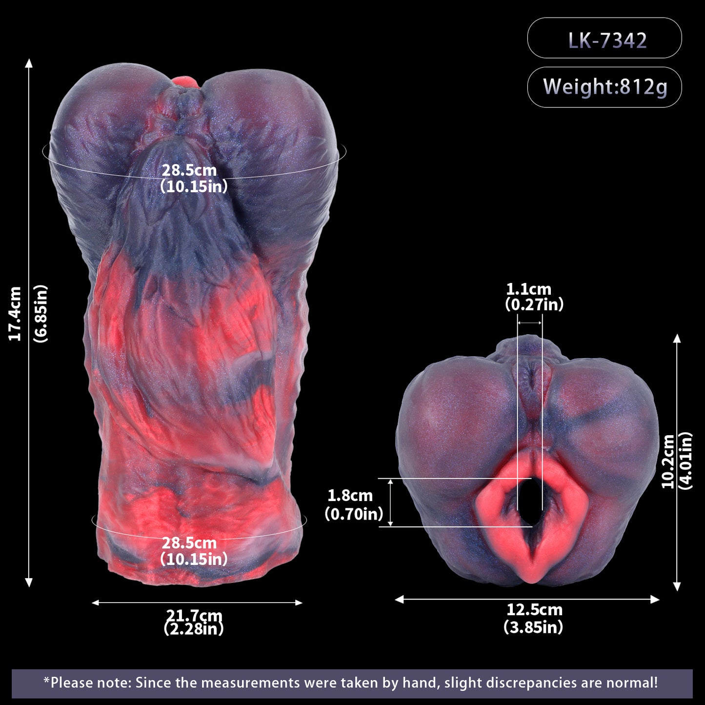 Alpha Canine Masturbator – Präzisions-Tool aus Platin-Silikon mit Vortex-Textur