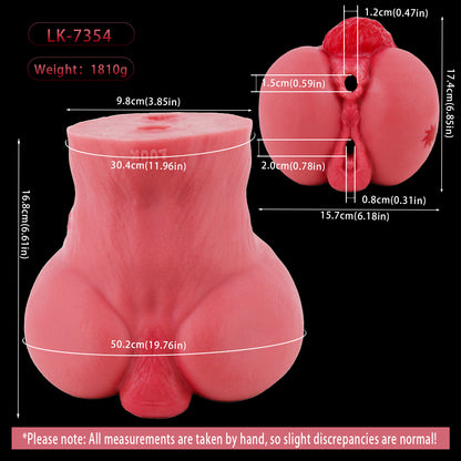 Pferde-Hintern Pocket Pussy – Doppelkanal, Schwänzchen & Intensives Innentextur-Erlebnis