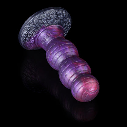 Segmented Beaded Dildo with Three-Stage Expansion & Resistance Release Cycle – Secure Suction Cup for Solo Play