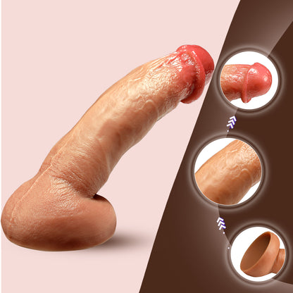Realistic Dildo Hautfarbe – Handgespritzt, Saugnapf & Drei Größen