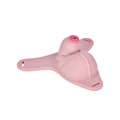 Silikon Peniskäfig mit Harnöffnung – Babyrosa, T-Form & Zwei Harness-Varianten aus Platin-Silikon