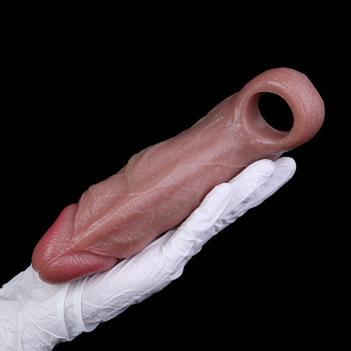 Penis Sleeve in Hellbraun – Plastisches Adernrelief für neue Paarmomente