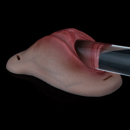 Realistisch & Trägerbar Transgender Vagina Slip– Pussy Panties mit Zweifarbiger Hautschicht, Vibrator