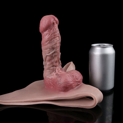 Premium Penis Sleeve Natural & Irresistible – Anatomical Large Size Sleeve in Soft Flaccid State with Micro-textured Shaft and Silicone Brief