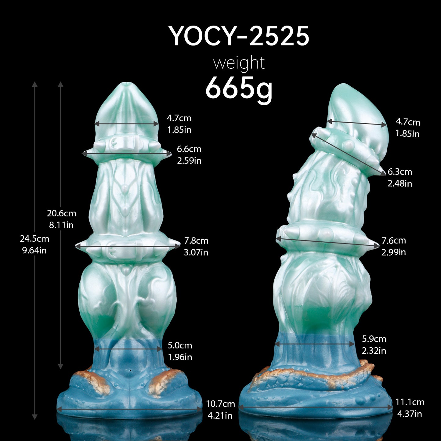 Ice Dragon from the Deep: Platinum Silicone Dragon Dildo – Inflatable, Spiked & with Suction Cup