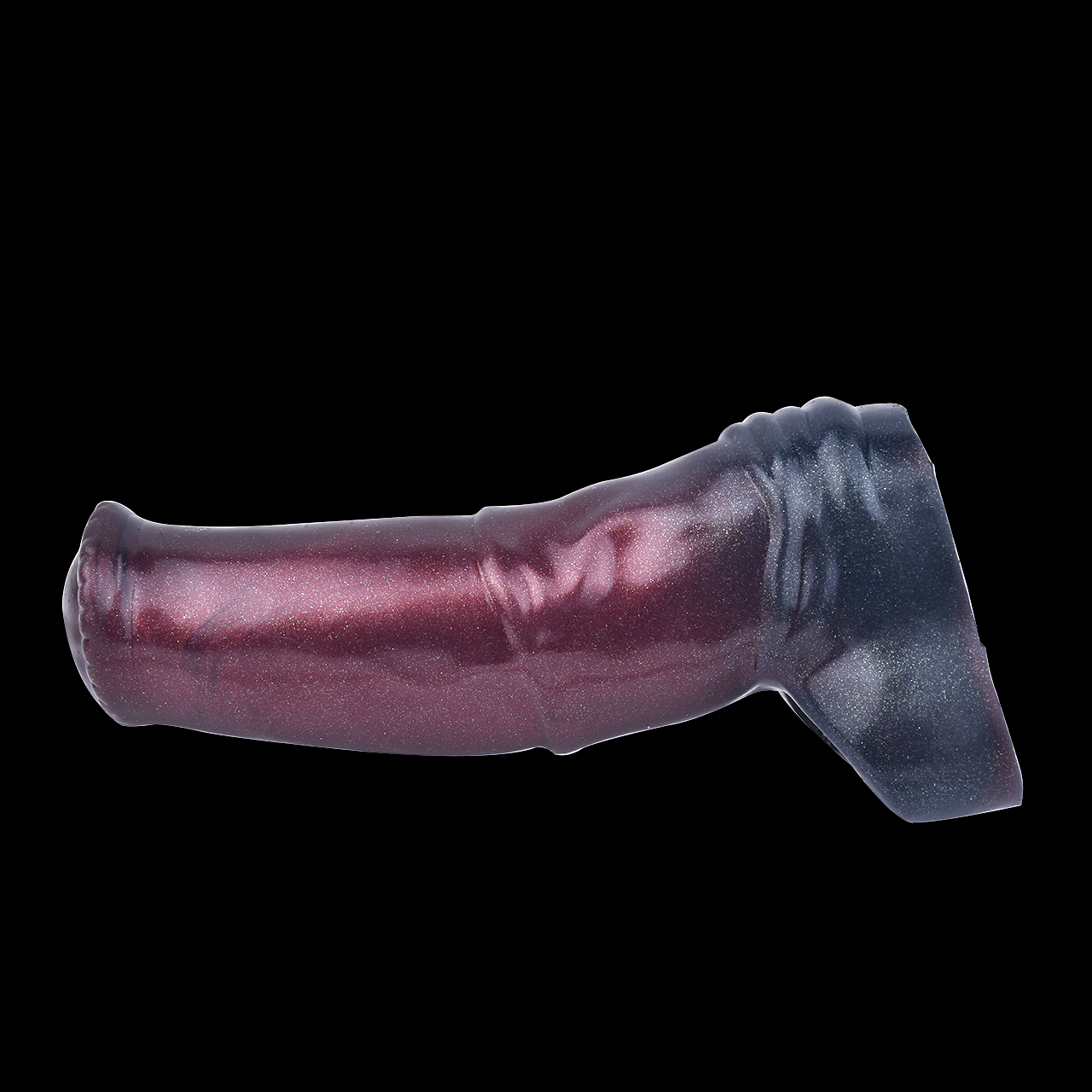 Premium Penis Sleeve mit realistischer Adernstruktur – Lila Schwarz Fantasy Design für natürliche Penis Verlängerung