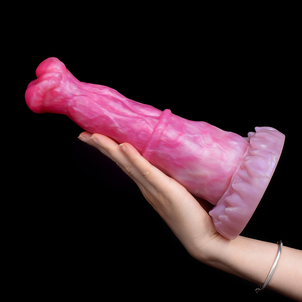 Dual-Density Huge Dildo | Platinum Silicone Fantasy Dildo with Soft-Rebound & Doppelkugel-Glans