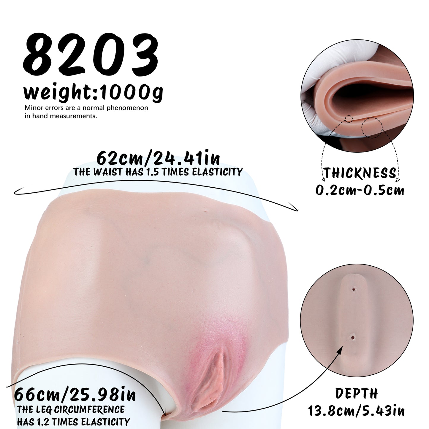 Lebensechte Silikon Pussy Panties für Femboys – Bequeme Crossdresser Boxershorts mit penetrierbarem Kanal & realistischer Optik