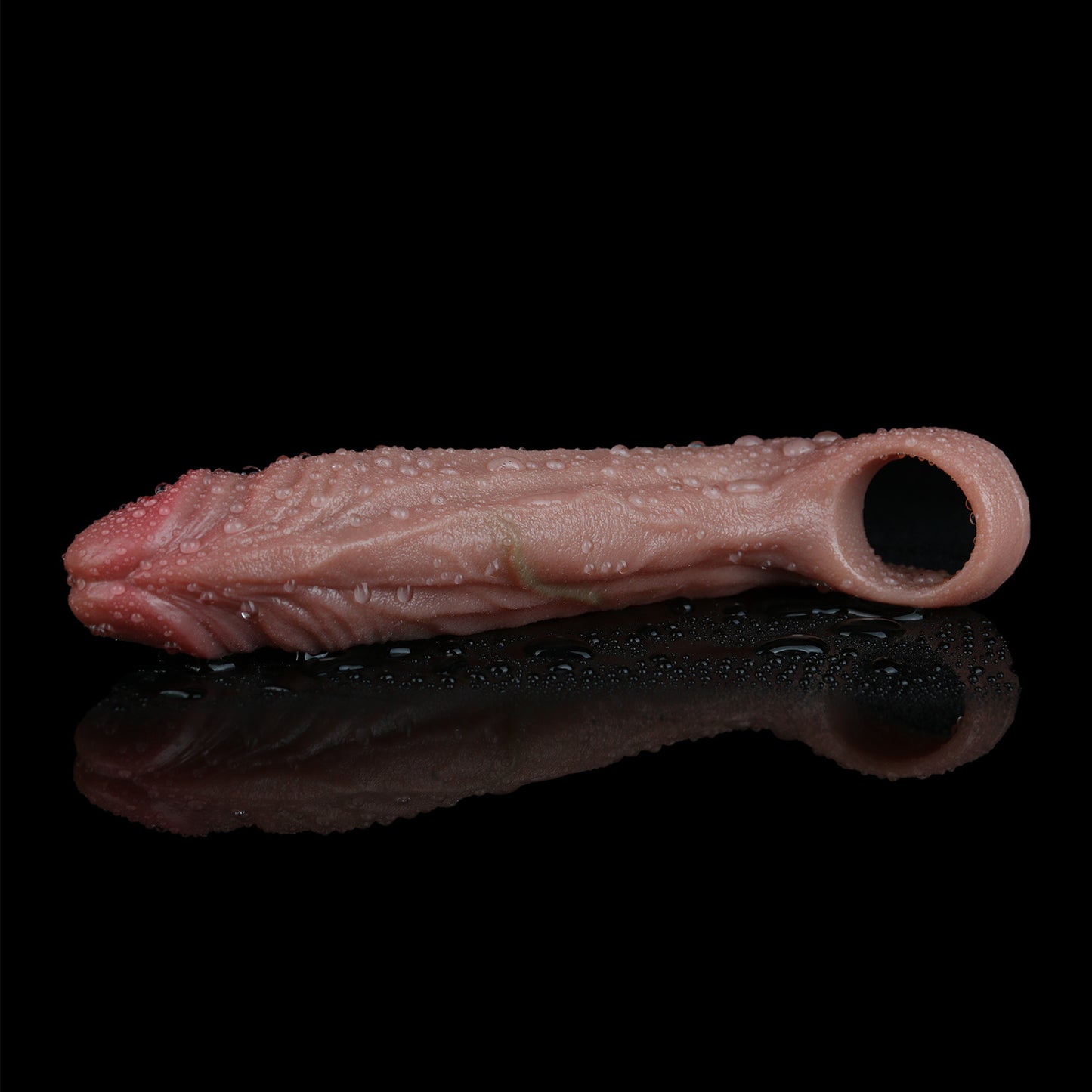 Realistische Penis Sleeve: Silikon-Extender mit Adern zur Penislänge-Vergrößerung