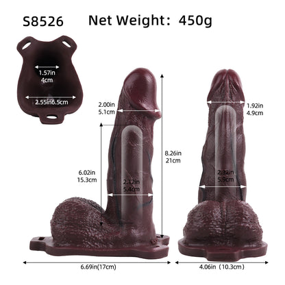 Dark Brown Penis Sleeve – Realistic & Wearable | SilikonLust