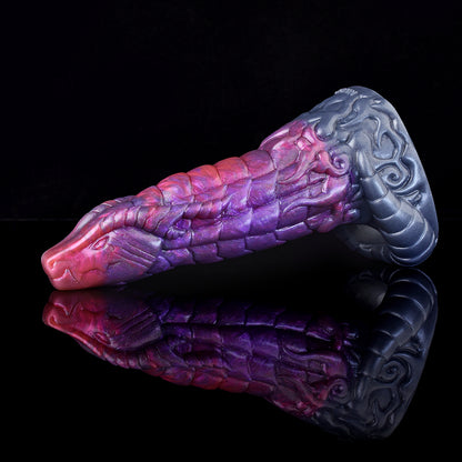 Mythisches Drachen Penis Sleeve in Magic-Lila – Realistische Penishülle für Verlängerung & Verdickung