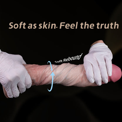 Ultra-realistic Veined Dildo – Dual-Density Silicone Toy for Solo or Partner Pleasure