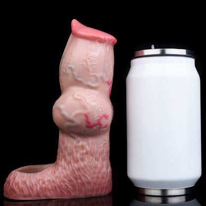 Realistische Penishülle in Hunde-Design aus weichem Silikon – Hautfarbenes Penis Sleeve für besondere Momente