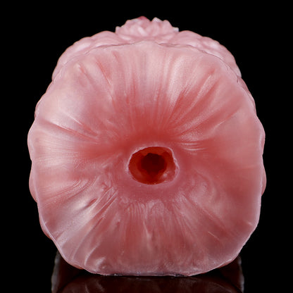Double-Ended Pocket Pussy Platinum Silicone - Dual Entrance Masturbator mit Vagina-Eingang und Anal-Eingang Pass-Through Design