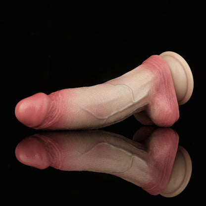 Realistic Platinum Silicone Dildo with Suction Cup Base – Flexible Design for Versatile Applications