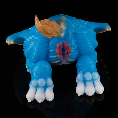 Fantasy Drachen Sexpuppen aus Platin-Silikon – Himmelblaue Schuppenoptik mit kreativen Fantasy-Details