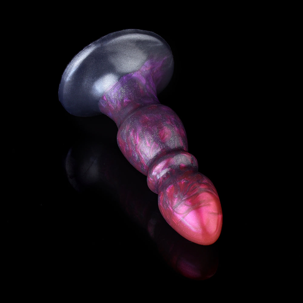Dual-Use Alien Dildo with Ergonomic Lever Handle – Multifunctional Fantasy Wand in Nebula Violet