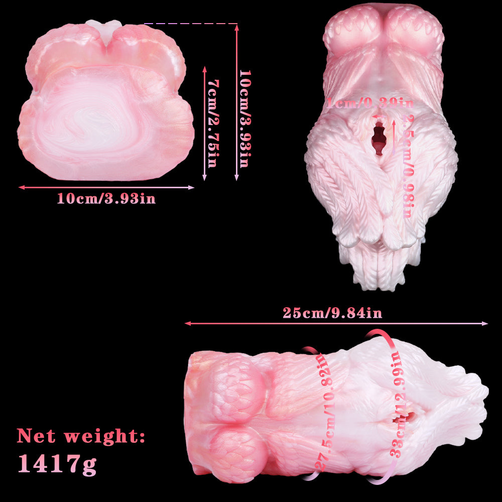 Fantasy Silikon Sexpuppe Torso – Kitsune Pocket Pussy mit Bionischer Fuchsfratze und Seidenmatt