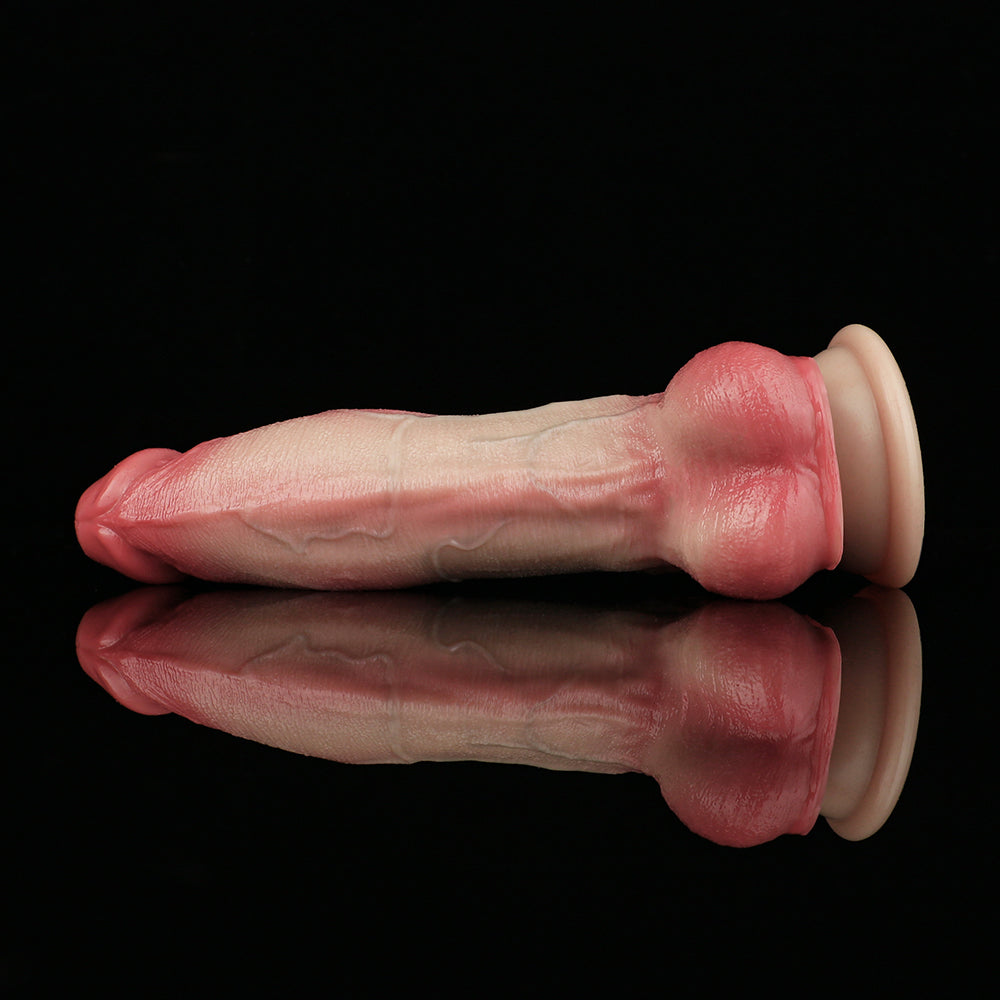 Realistic Platinum Silicone Dildo with Suction Cup Base – Flexible Design for Versatile Applications