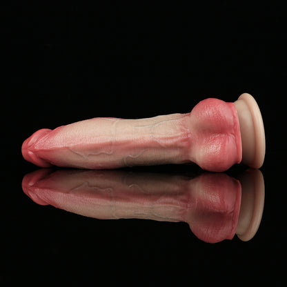 Realistic Platinum Silicone Dildo with Suction Cup Base – Flexible Design for Versatile Applications