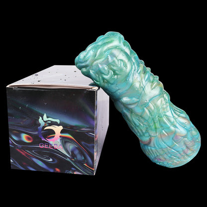 Mystische Fantasy Pocket Pussy in Smaragd-Illusion – Premium Alien-Masturbator aus Platin-Silikon für Solo-Vergnügen