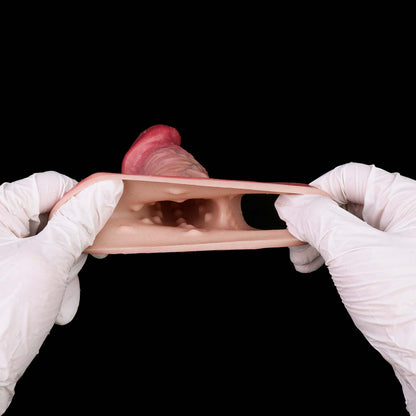 Realistischer Penis Sleeve zur Penisvergrößerung – Hautfarbene Silikon-Manschette für Paare
