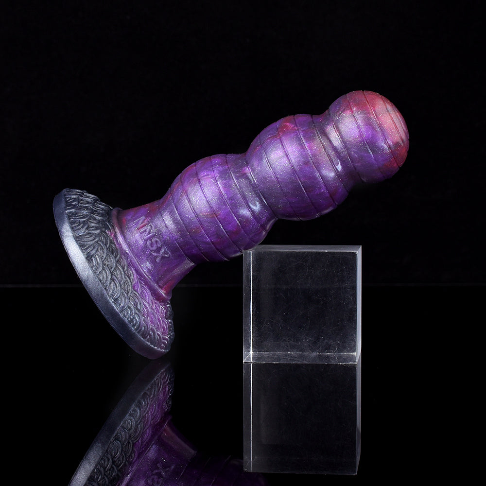 Segmented Beaded Dildo with Three-Stage Expansion & Resistance Release Cycle – Secure Suction Cup for Solo Play