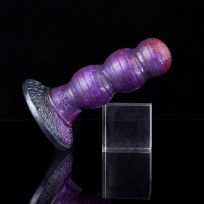Segmented Beaded Dildo with Three-Stage Expansion & Resistance Release Cycle – Secure Suction Cup for Solo Play