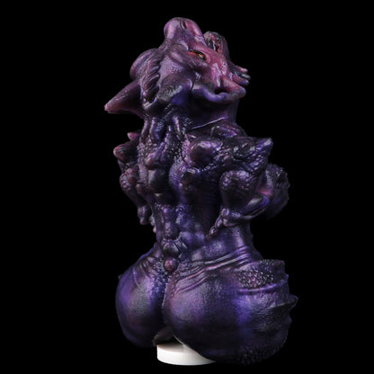 Schwarz-Lila Drachenmädchen-Masturbator – Premium Fantasy-Sextoy mit Doppelkanal