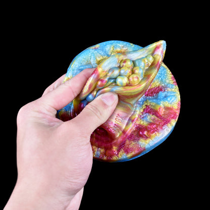 Pearl Cluster Grinder Toy | Platinum Silicone Sex Grinder with Doppelfluegel-Nub & Mikrogranulat-Basis