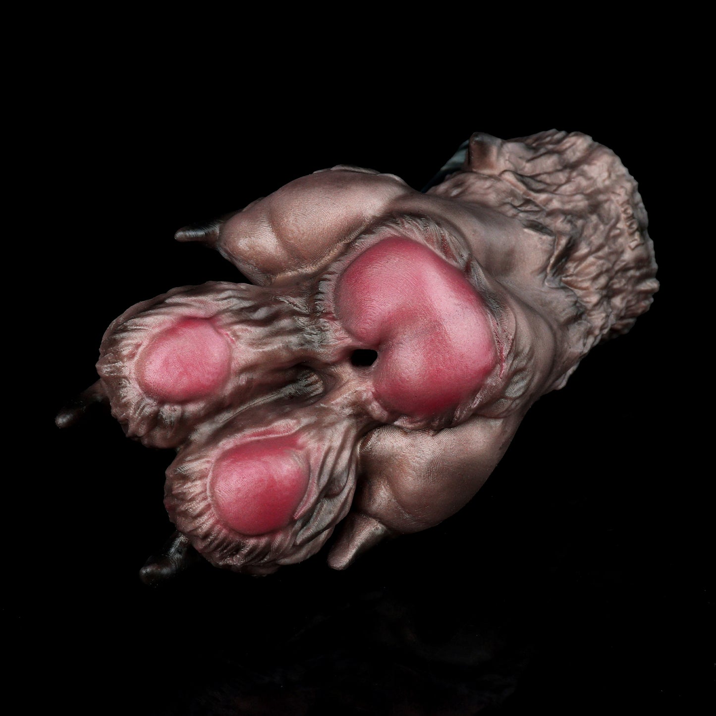 Male Masturbator Wolfspfote – Dunkelbraun | Premium Platin-Silikon mit fleischigen Ballen-sex toys