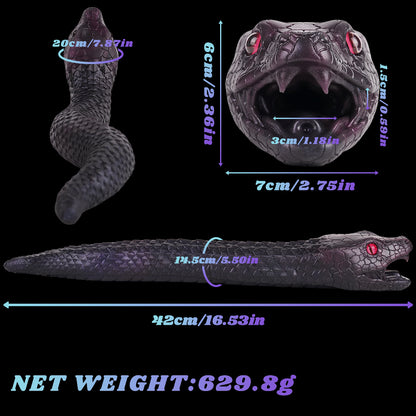 Python Schlangen Oral Sexpuppe – Fantasy Blowjob Pocket Pussy Fangzähne | Platin-Silikon Fetisch