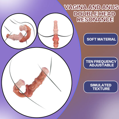 Double-Ended Dildo Silicone - Strapless Strap-On Equine Fetish | SilikonLust