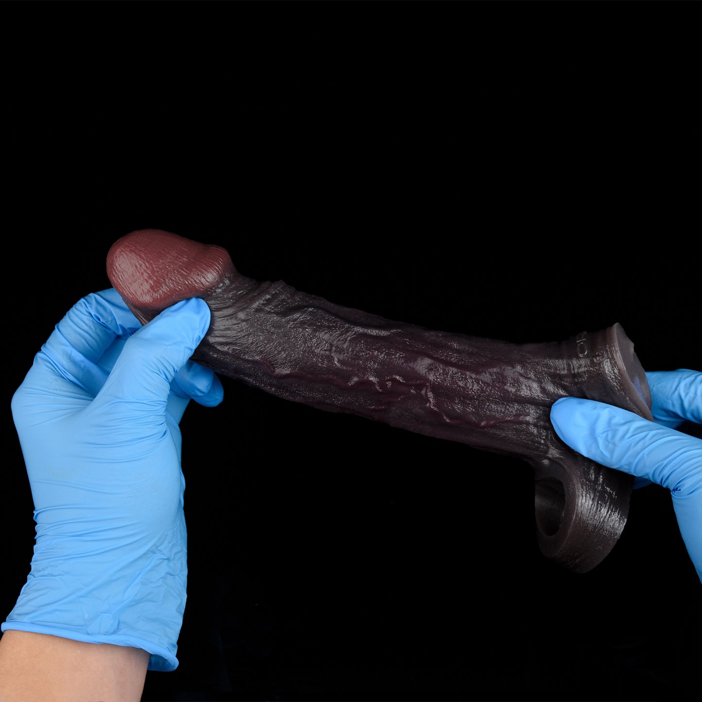 Obsidian Black Penis Sleeve – Dual-Ring Extender for Maximum Presence | SiliconeLust