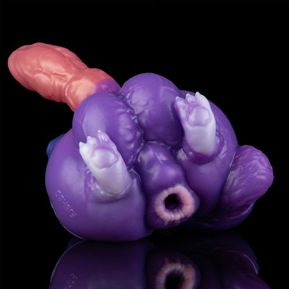 Wolkenlila Futa-Wolfsdämon Male Masturbator – 2-in-1 Anime Toy Unisex für Solo- & Paar-Play