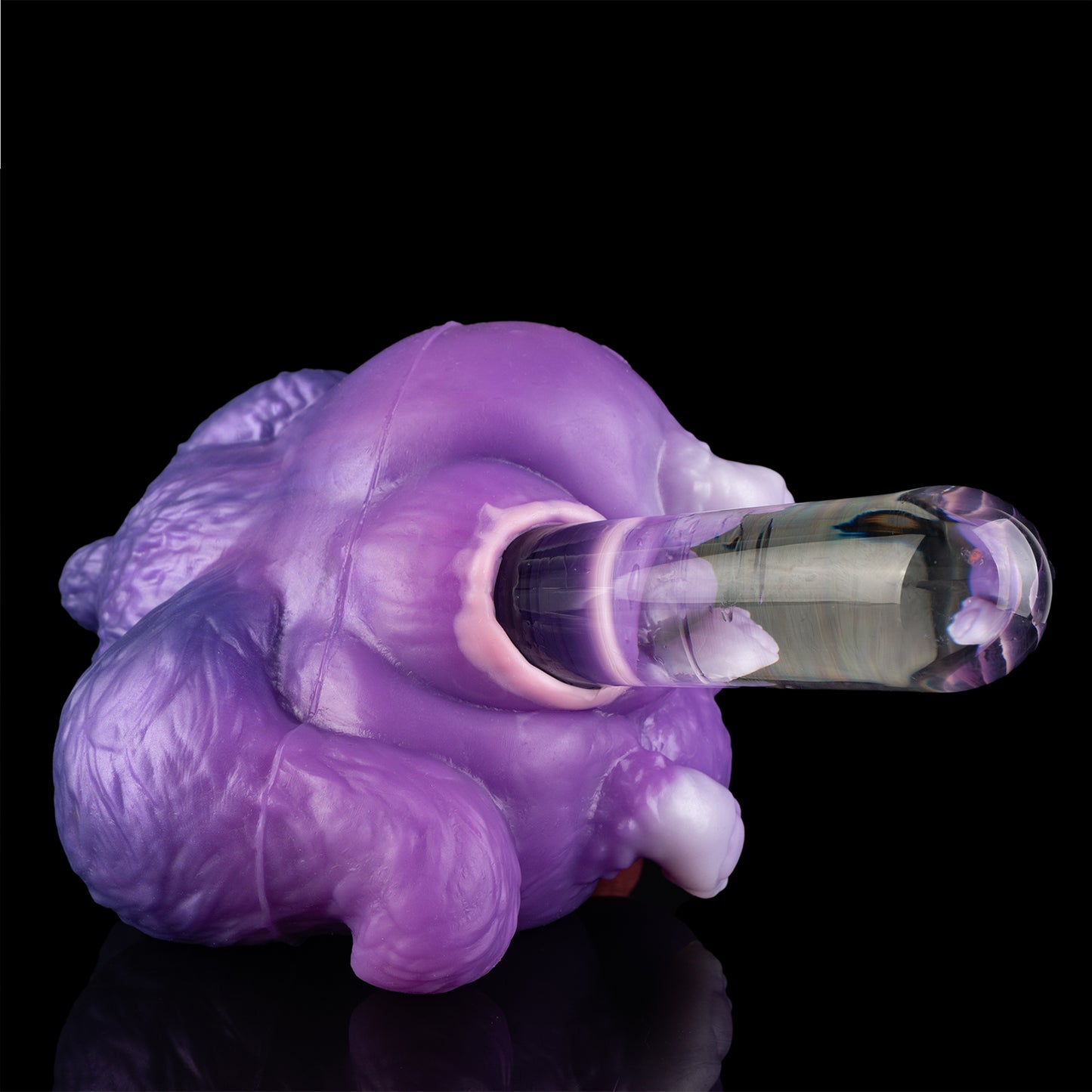 Wolkenlila Futa-Wolfsdämon Male Masturbator – 2-in-1 Anime Toy Unisex für Solo- & Paar-Play