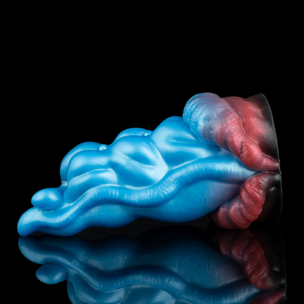 Alien Masturbator - Innovative Platinum Silicone Dual-Entry Design with "Mouth-to-Tongue"