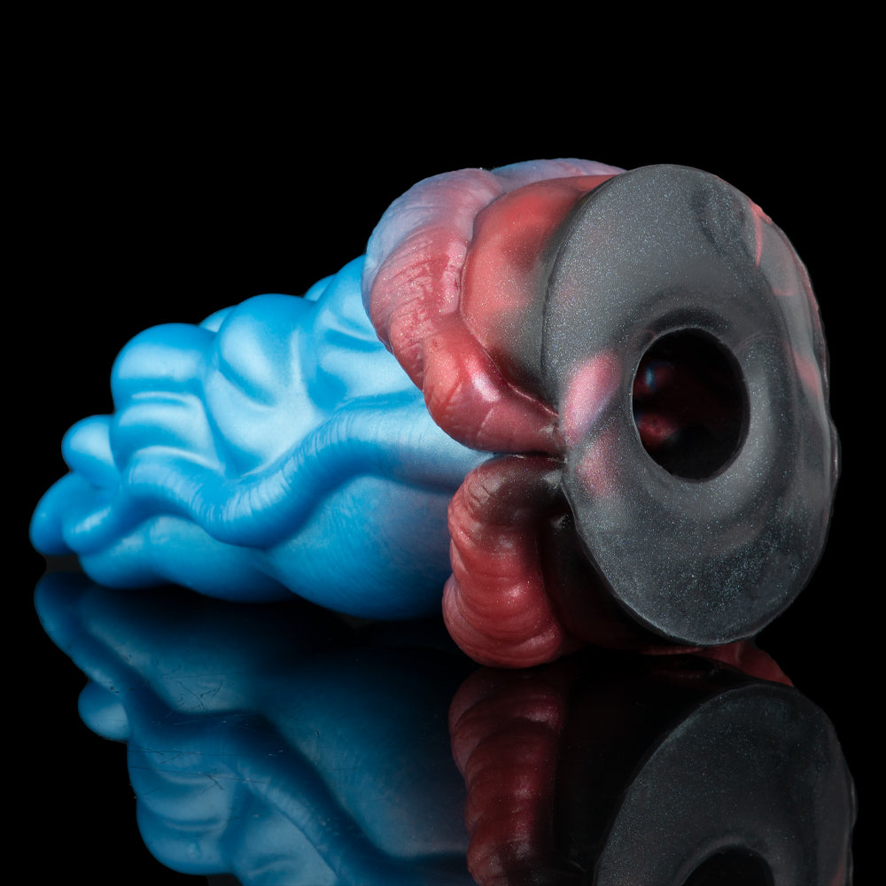 Alien Masturbator - Innovative Platinum Silicone Dual-Entry Design with "Mouth-to-Tongue"