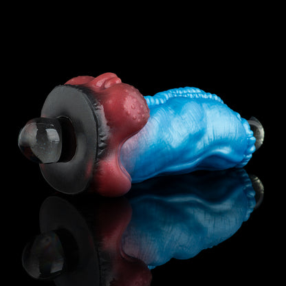 Alien Pocket Pussy – Platinum Silicone Cyberpunk Masturbator with Tight Ribbed Entrance & Extreme Suction