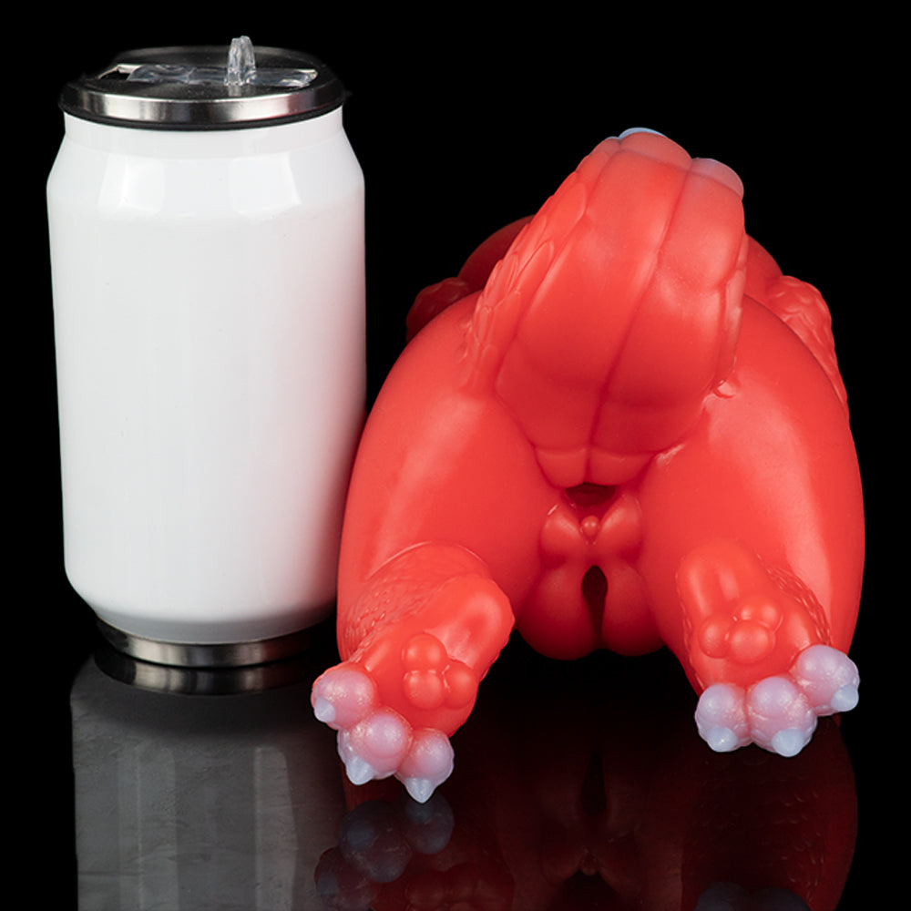 Draco-Ignis: Realistischer Drachen-Masturbator aus Platin-Silikon mit Schwanz-Griff