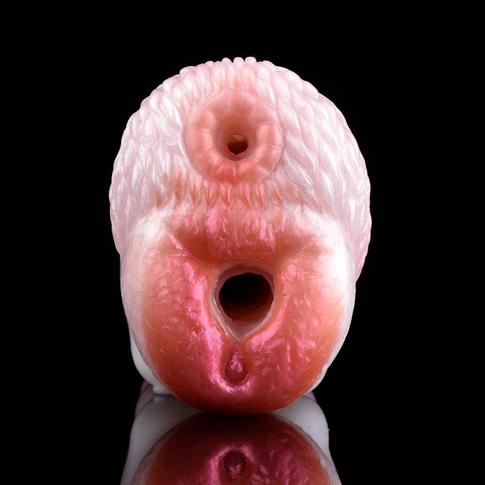 Biomimetic Canine Anatomy Pocket Pussy with Vacuum Suction Canal – Dual Channel Bestial Design