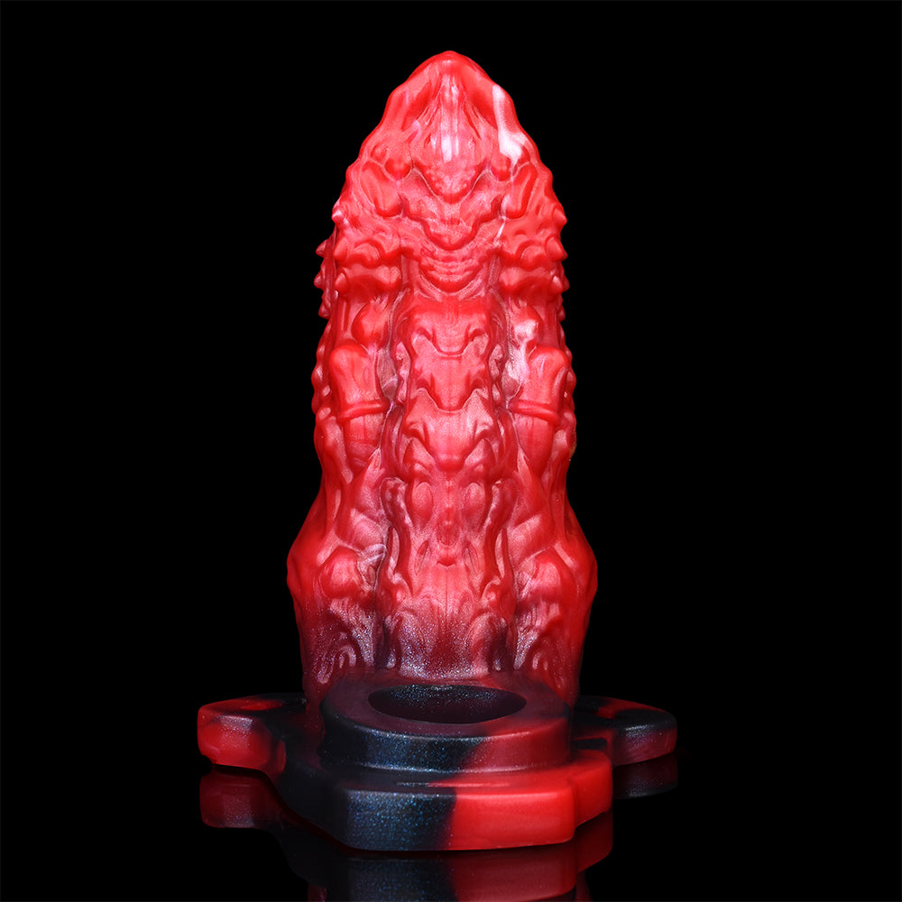 Dragon Spike Fantasy Penis Sleeve – Bio-Spikes & Harness System | Platinum Silicone | SilikonLust