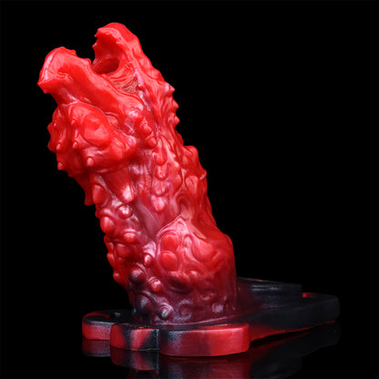 Dragon Spike Fantasy Penis Sleeve – Bio-Spikes & Harness System | Platinum Silicone | SilikonLust