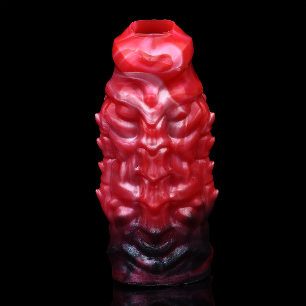 Volcanic Fantasy Silicone Penis Sleeve - Biomechanical Skeleton Structure for Erection and Small Penis Compensation