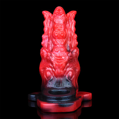 Cthulhu Blossom Penis Sleeve - Micropenis Extension | Three-Leaf Bio-Totem Platinum Silicone SiliconeLust