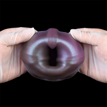 Alien Phallus Sheath in Galactic Aurora Design - Deep Space Violet Fantasy Penis Extender