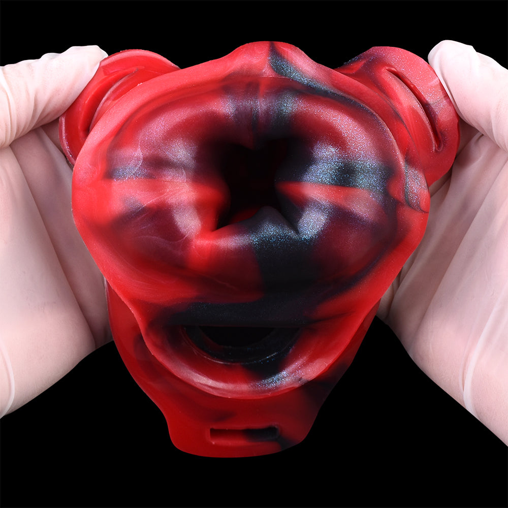 Dragon Spike Fantasy Penis Sleeve – Bio-Spikes & Harness System | Platinum Silicone | SilikonLust